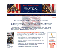 Tablet Screenshot of militaryflagdisplaycase.com